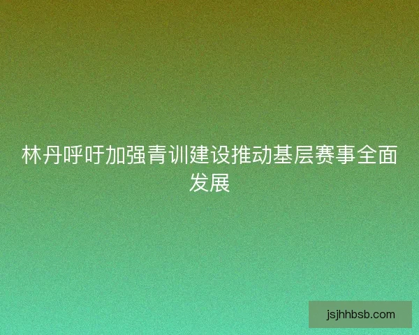 林丹呼吁加强青训建设推动基层赛事全面发展